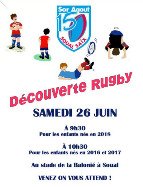 Découverte rugby Sor Agout XV