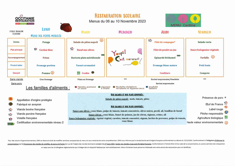 Menus