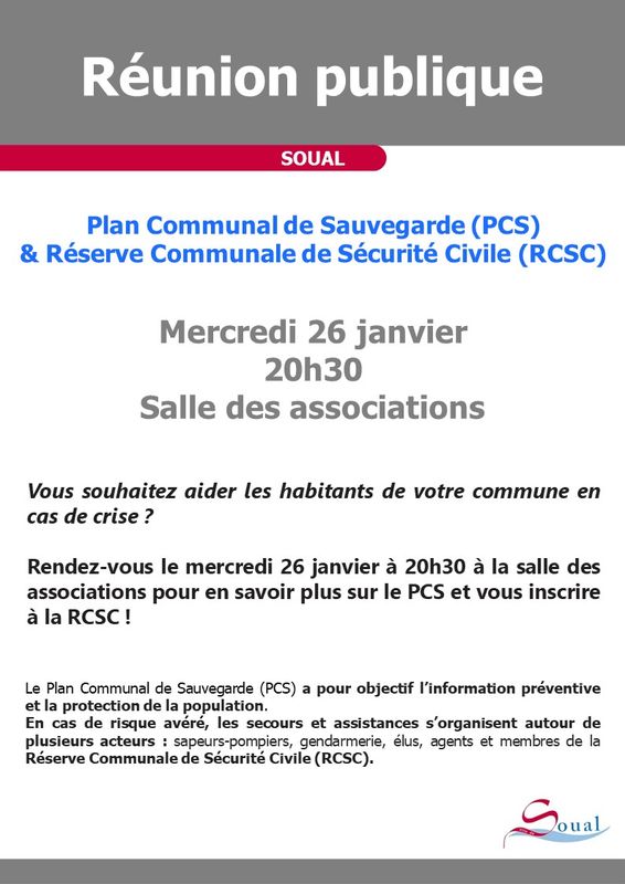 Réunion Publique PCS 2022